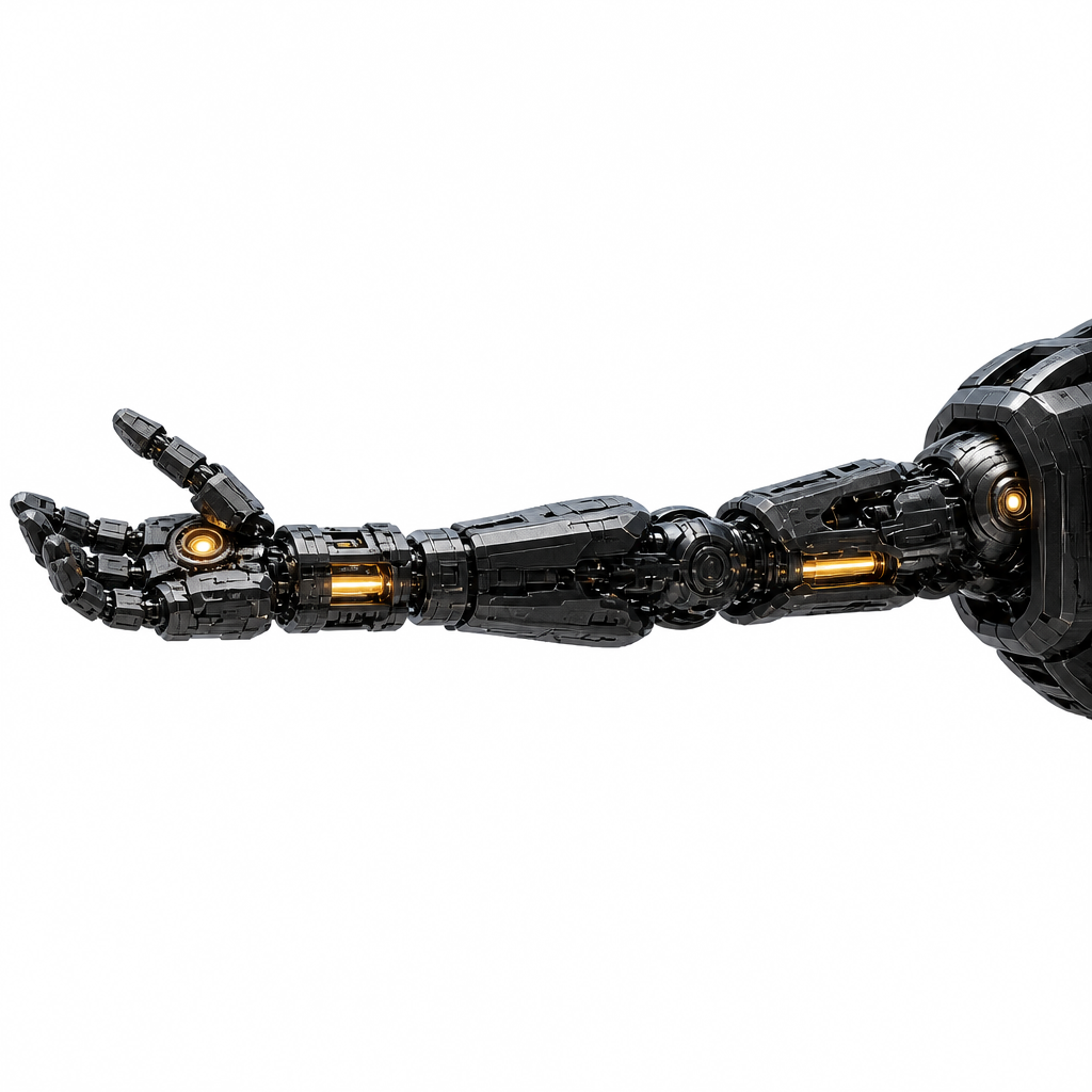 Mechanical reach-arm gesture